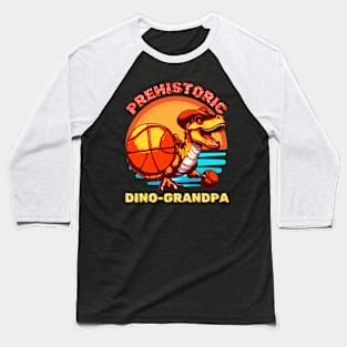 Vintage Funny Prehistoric Dino-Grandfather Comboy Dinosaur Basketball Baseball T-Shirt